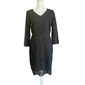 the Loft NWT lace lined pencil dress size 6